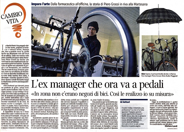 L'ex manager che ora va a pedali - riparazione e vendita Biciclette a Milano by Cascina Quadri in bici L'ex manager che ora va a pedali - riparazione e vendita Biciclette a Milano by Cascina Quadri in bici