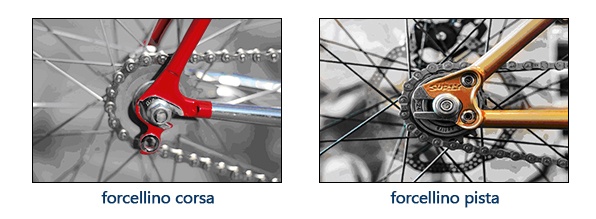 mobilit cittadina - forcellino bici corsa e pista